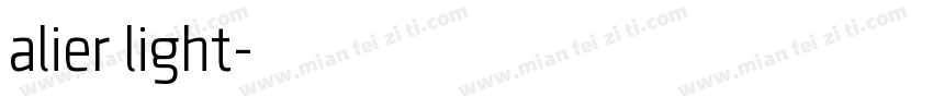 alier light字体转换